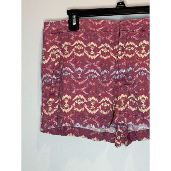 Free People Wild Plum Linen Blend Shorts Size 10 - Picture 2 of 6